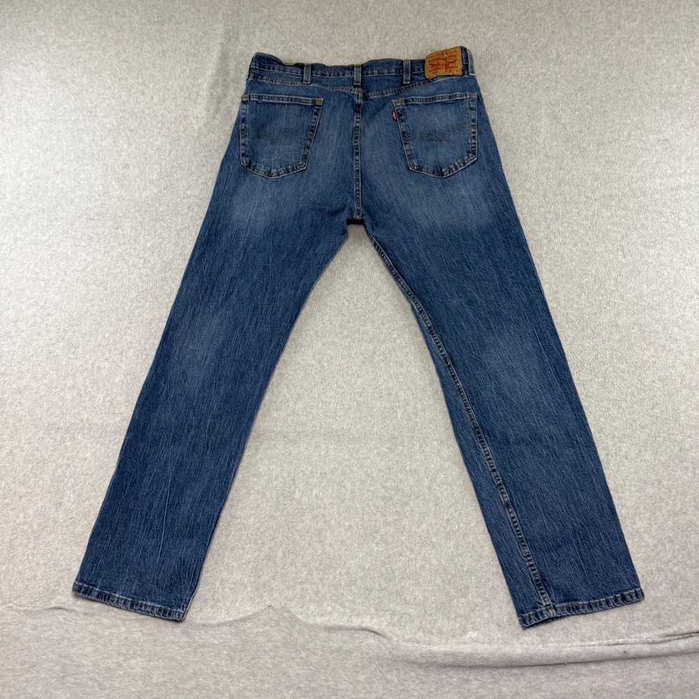 Levis 505 Straight Leg Jeans Mens 36x32 Blue Medium Wash Denim